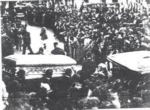The funeral for singer Bessie Smith_ in September_ 1937. She died in Clarksedale_ Miss. She was one of the greatest singers of all time.