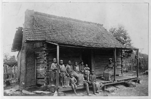A slave cabin in Barbour County Alabama near Eufaula photographed between 1936 and 1938..