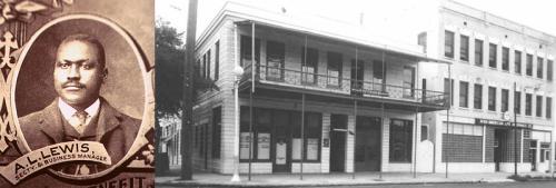A.L. Lewis leftand the Afro-American Insurance Company at 101 East Union Street  Jacksonville  Florida.