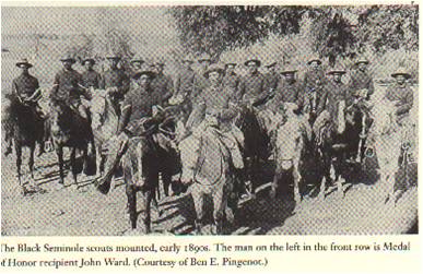 Blacks and Seminoles- A groupd of displaced blacks from Florida in the West