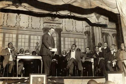 Booker T. Washington with President Theodore Roosevelt at the White House_ circa 1901