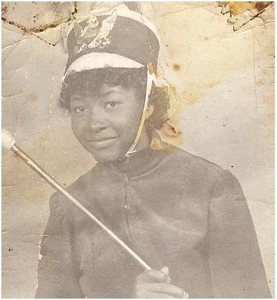 Children  A majorette at DeLand's Euclid High School_ circa mid  1950s. Dunn Collection