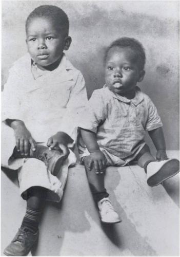 Dunn Family History-Marvin Dunn_ right and his brother James in DeLand circa 1942
