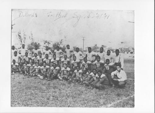Education- Fort Lauderdale's Dillard High School football sqad 1948-49 Old Dillard Museum