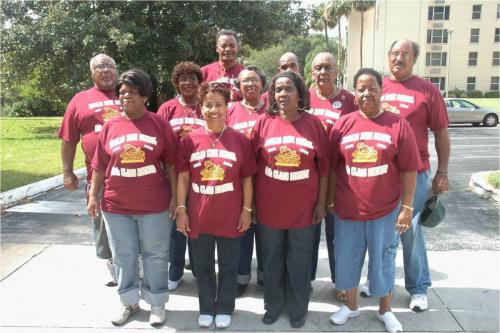 Education- Members of DeLand's Euclid High School class of 1957 taken at a reunion in 2008. Dunn Collection