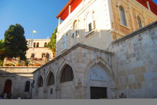 Isreal spot where jesus fell the first time polish church