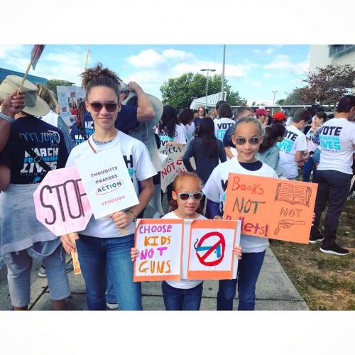 My granddaughters dunham girls march for our lives