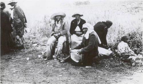 Work- Migrant workers in Homested waiting to be paid February 1939 Florida State Archives Neg. 02708