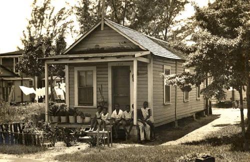 black miami shot gun house