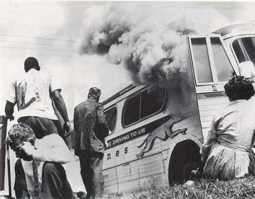 civil rights buss burning