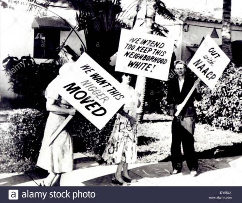 civil rights segregation-white-protesters-in-florida-about-1955-DY65JA