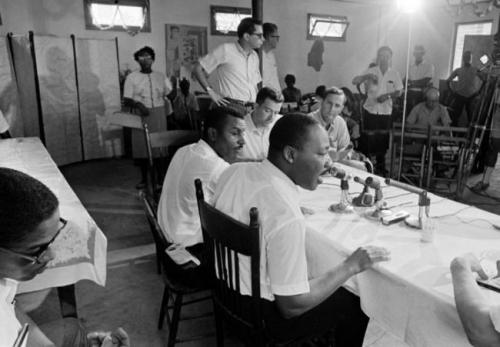 civil rights st aug king at press conf june 10 64 announcing massive assault on segregation in st aug