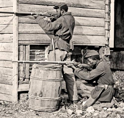 civil war black tropps firing 