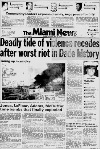 miami riot recedes mcduffie