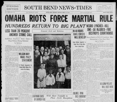 omaha race riot Alexander-Arch-SB-News-Times-September-29-1919-1