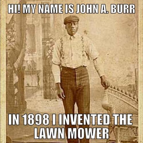 people inventor of lawn mower J Burr