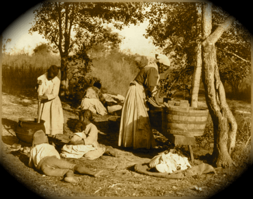 slavery washing clothes 