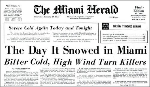 snow in miami paper