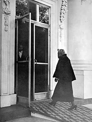 women power Mary McLeod Bethune entering the White House. She founded Bethune Cookman College in Daytona and was a close friend of Elanor Roosevelt..