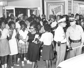 women power pat due at trheatre demonstration tally